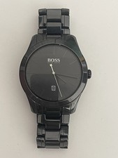 Hugo Boss Men’s Ceramic Watch Black Dial Scratch Resistant