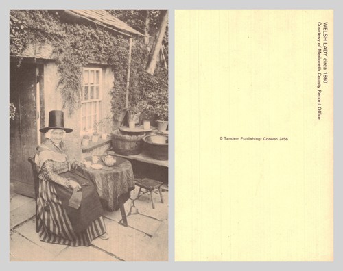 Postcard welsh lady - postcard,