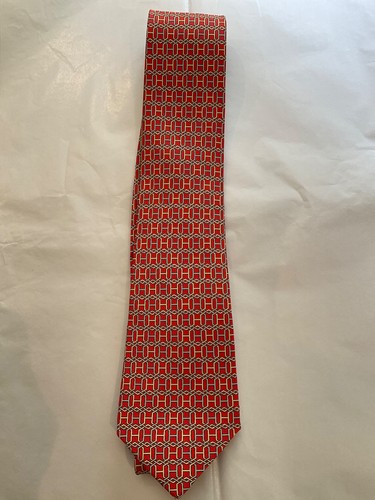 Hermes mens silk tie red - tie., and