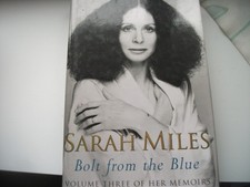 SARAH MILES    BOLT FROM THE BLUE    SIGNED H/B BOOK