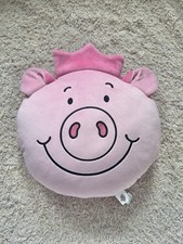 Percy pig M&S limited edition crowned cushion. 