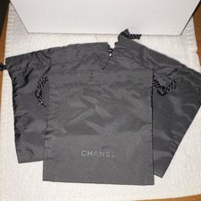 CHANEL Black Dustbag Set Logo