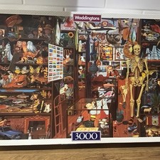 Vintage Waddingtons 3000 Peice De Luxe Puzzle The Sleepy Shopkeeper Complete