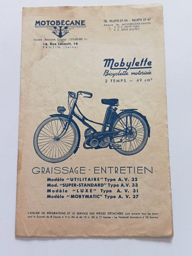 Advertising brochure moped - brochure,