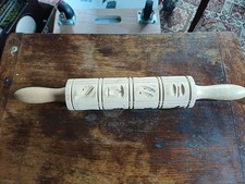 Patterned Wooden Rolling Pin