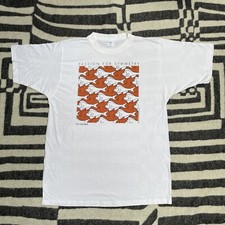 1990s VINTAGE MC Escher T Shirt White Art Passion For Symmetry 90s