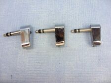 QTY  OF  3  RENDAR  STEREO  1/4" (6.35mm)  RIGHT  ANGLE  GPO  TYPE  JACK  PLUGS