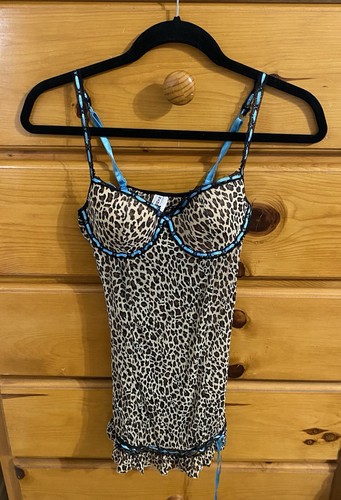 Rampage y2k leopard lingerie - rampage,