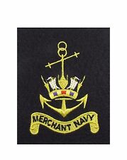 Merchant Navy Blazer Badge Embroidered Anchor Crown R1820