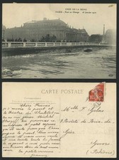 PARIS FLOOD 28 Jan 1910 Old