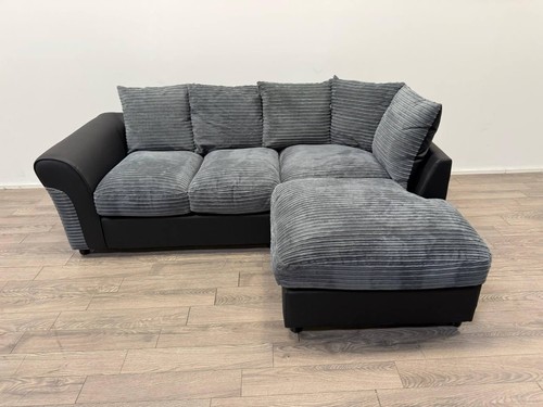 Harry charcoal fabric faux - &,