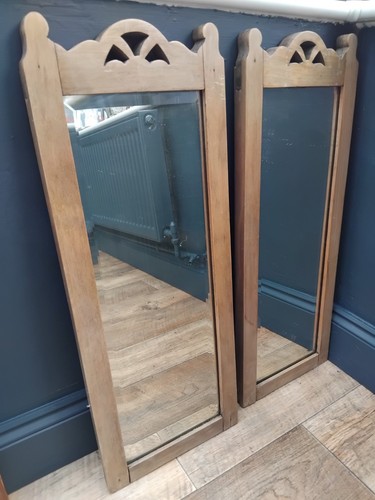 Vintage wooden wall mirrors - wooden,