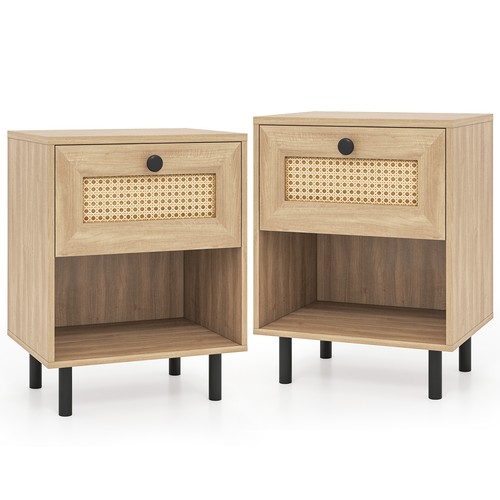 Set rattan nightstand - set, of
