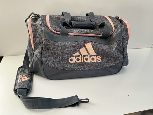 Adidas gray pink duffel - adidas,