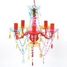 Crystal Ceiling Light 5 Bulbs