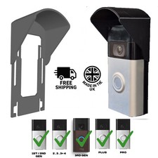 Rain Sun Ring Video Doorbell Protector Cover,Easy Fit 1/2/3/3+/4/Pro/Plus PEK UK