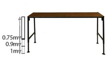 Adjustable height wide - 0.6m,
