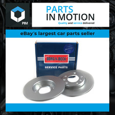 2x Brake Discs Pair Solid fits