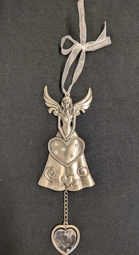 Pewter crystal dream angel - dream,