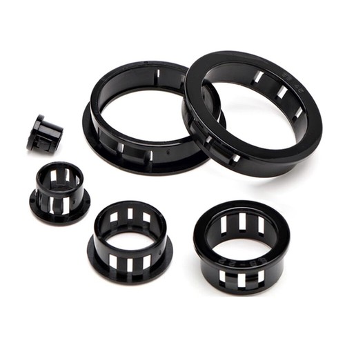 Black round grommet plastic - grommet,