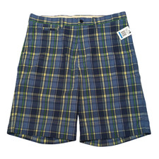 New Nautica Blue Plaid Shorts