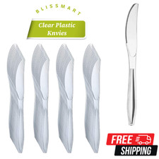 Plastic Knives Clear Heavy