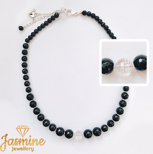 Women necklace black - necklace,