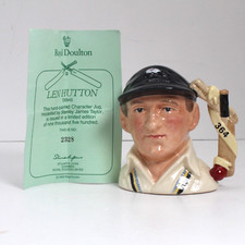 Royal Doulton - Len Hutton Small Toby Jug D6945 2328/9500 Limited Edition 1993