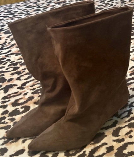 Bershka faux suede slouch - suede,