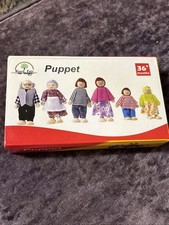 Wooden Dolls House Dolls Set - Doll Family Grandparents Parents & Children BNWT