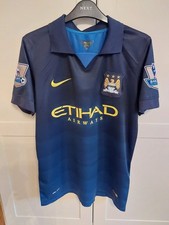 Nike 2014/15 Manchester City Away Shirt #8 Nasri With PL Patches - Size Medium