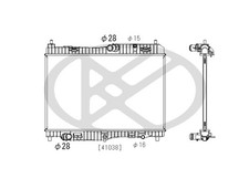RADIATOR ENGINE COOLING FITS