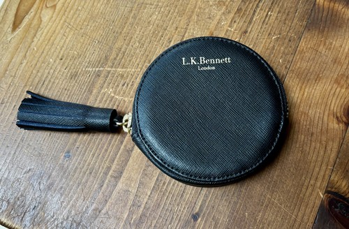 Bennett black leather coin - black,