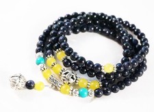 6mm Tibetan Buddhist 108 Blue