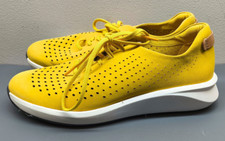 Clarks Unstructured Un Rio yellow nubuck leather trainers UK size 5 NEW