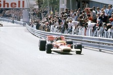 JOCHEN RINDT LOTUS 49C 49 MONACO GP 1970 35MM COLOUR SLIDE PHOTOGRAPH
