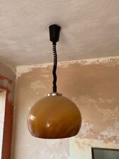 1960 Orange Pull Down Lamp 