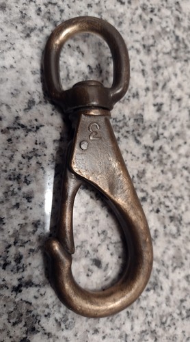 Bronze boat hook clip spring - bronze,