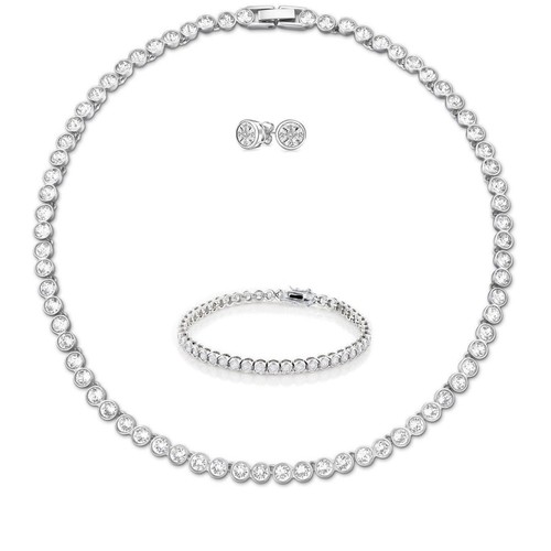 Tennis bracelet women - tennis, rhodium