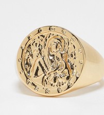 ASOS DESIGN signet ring with