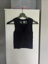 Primark black halter v neck