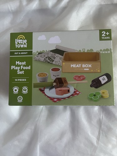 Aldi little town wooden bbq - little,