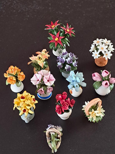 Franklin mint 1981 - franklin, flowers