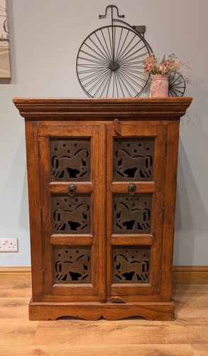 Vintage linen cupboard cabinet - vintage,