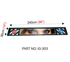Eyes truck trailer RUBBER MUD FLAP MUDFLAPS 2400x360 EMBOSSED LOGO
