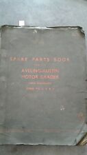 Aveling Austin Motor Grader Spare Parts Catalogue 