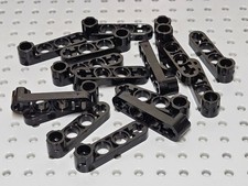 Lego Technic Beam Thin 1x4 Hole (with one wider end) [2825] Black x16