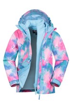 Mountain Warehouse Aries Kids 3 in 1 Jacket Girls Waterproof Warm Winter Coat