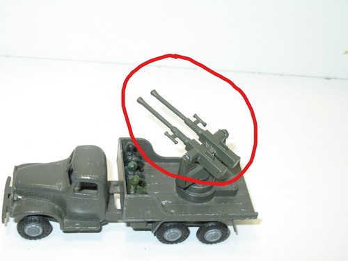 Metal kaki machine gun - fj,,