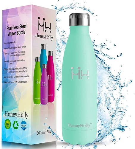 Water bottle stainless steel - stainless,